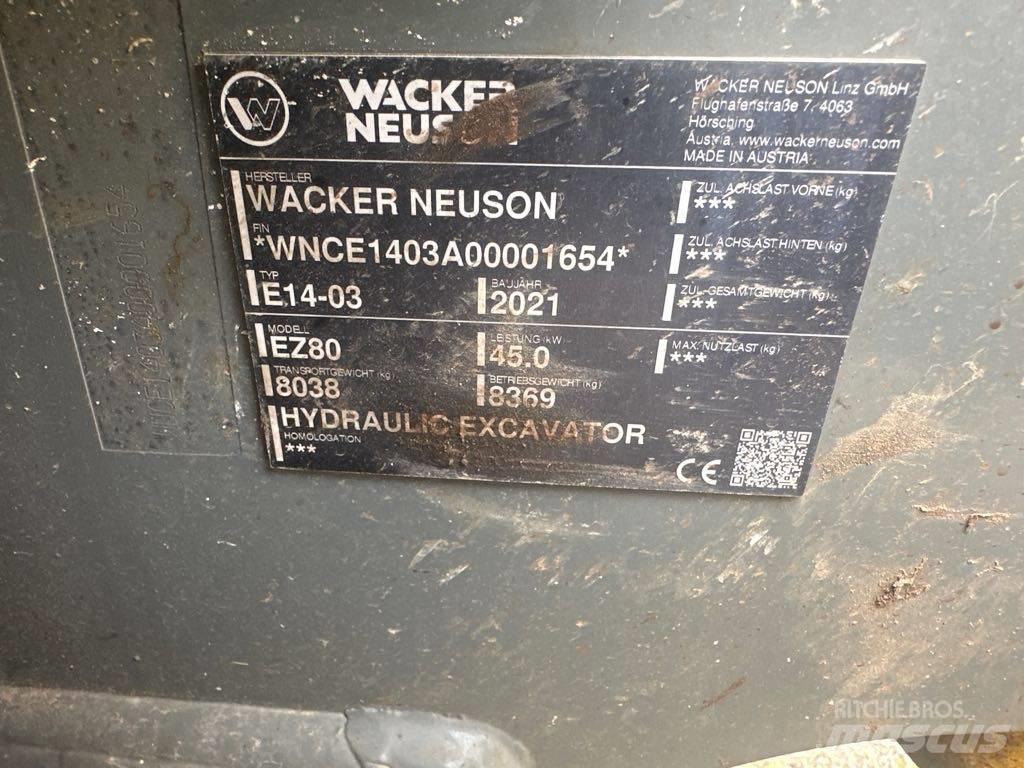 Wacker Neuson EZ80 Bageri gusjeničari