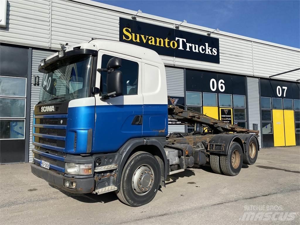 Scania R 124 6X2 Demontažnii kamioni za podizanje kabela