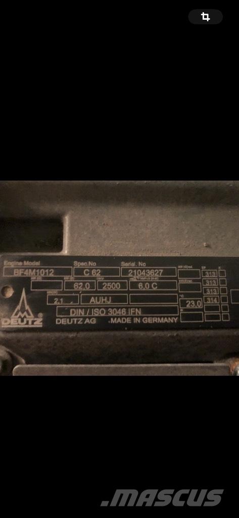 Deutz BF4M1012 Utovarivači na kotačima