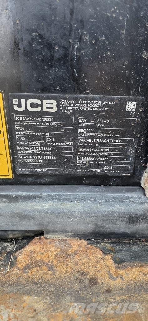 JCB 531-70 Agri Teleskopski viličari