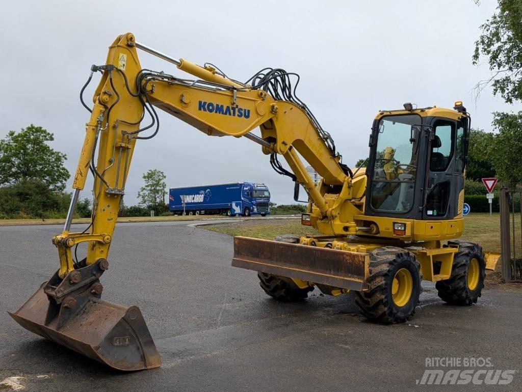 Komatsu PW 98 MR-8 Bageri na kotačima