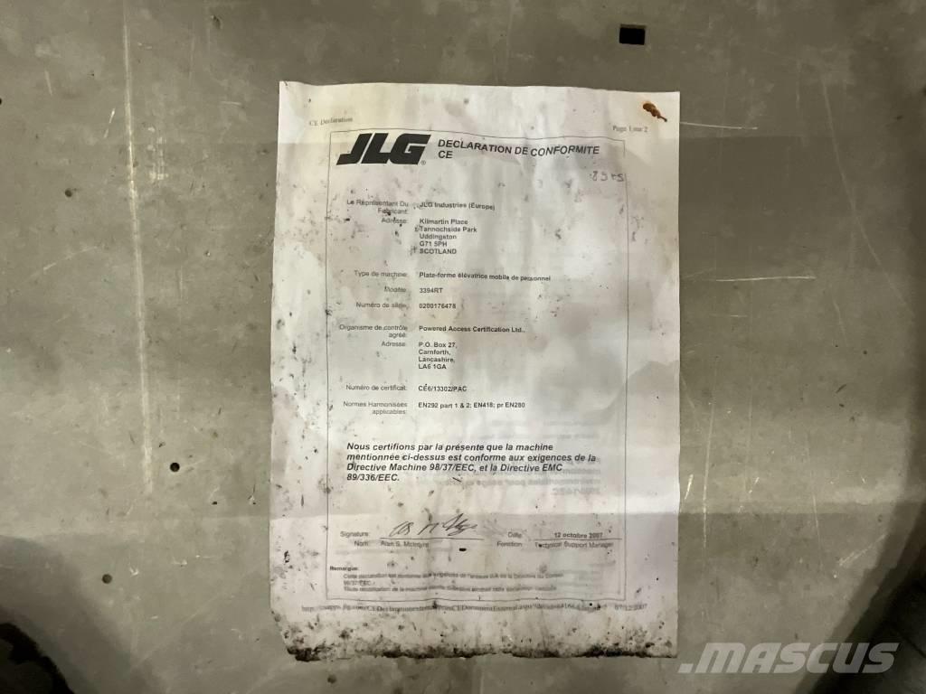JLG 3394 RT Škaraste platforme