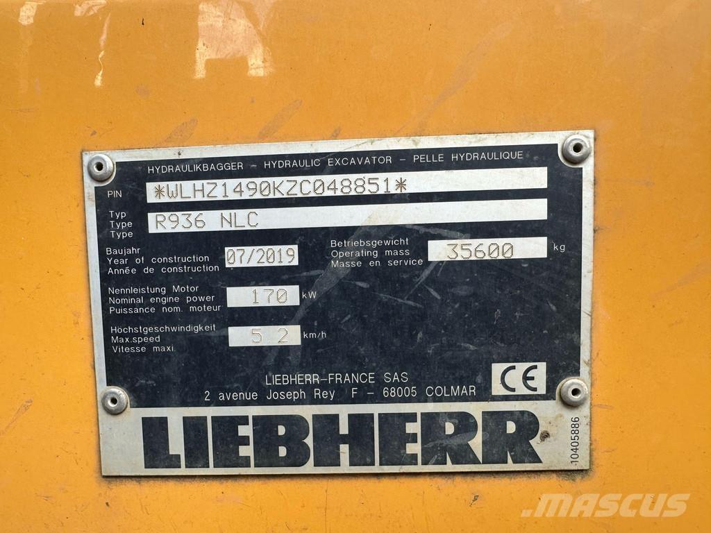 Liebherr R936 NLC Bageri gusjeničari