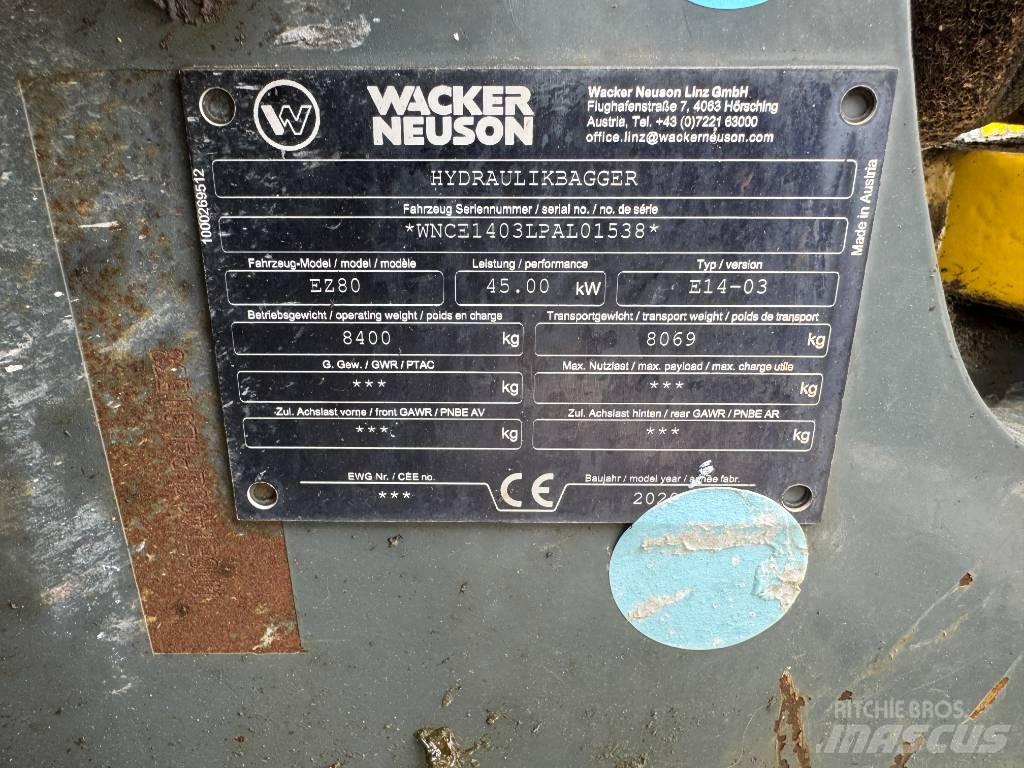 Wacker Neuson EZ80 Bageri gusjeničari