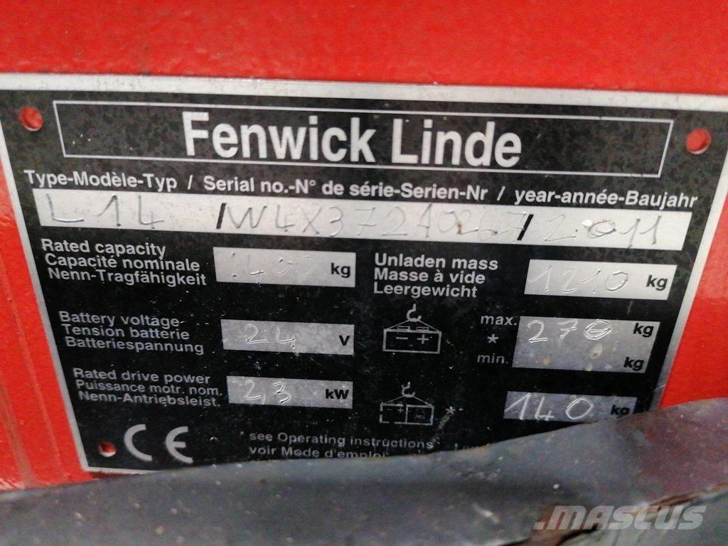 Linde L14 Ručni električni viličar