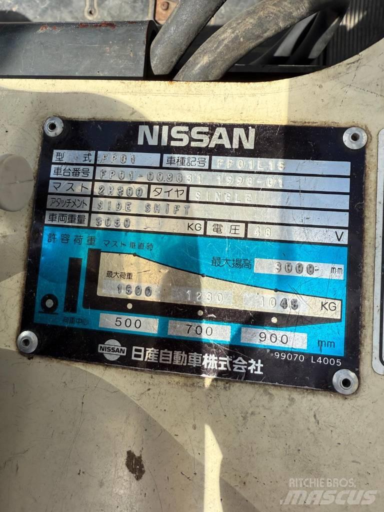 Nissan FP01 L 15 U Električni viličari