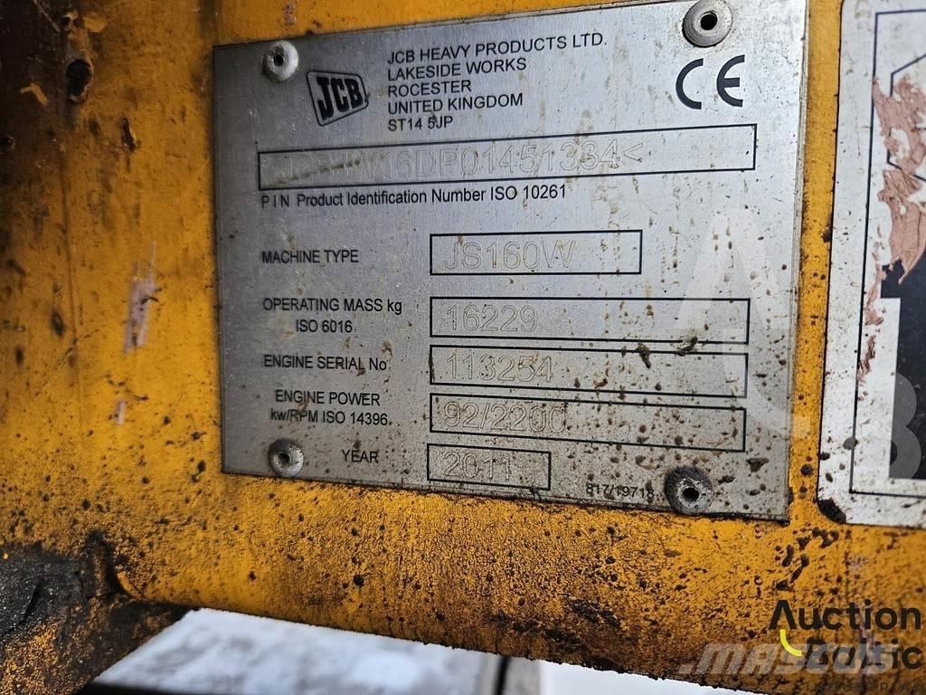 JCB JS 160 W Bageri na kotačima