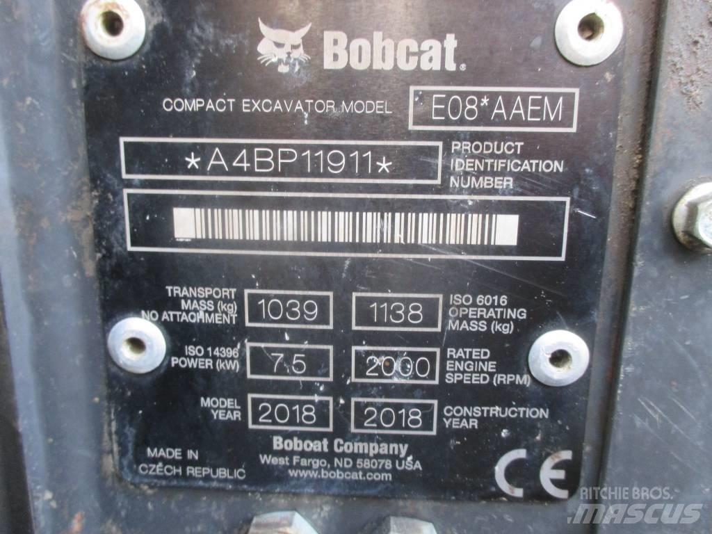 Bobcat E 08 Mini bageri <7t