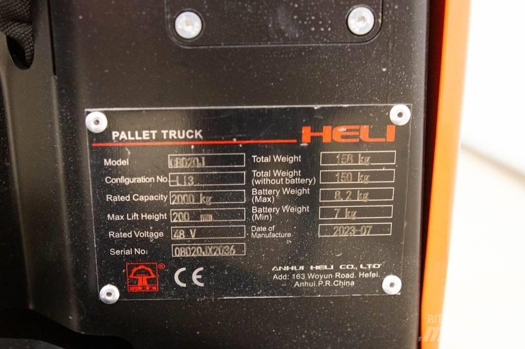 Heli CBD 20 Nisko podizni električni viličar
