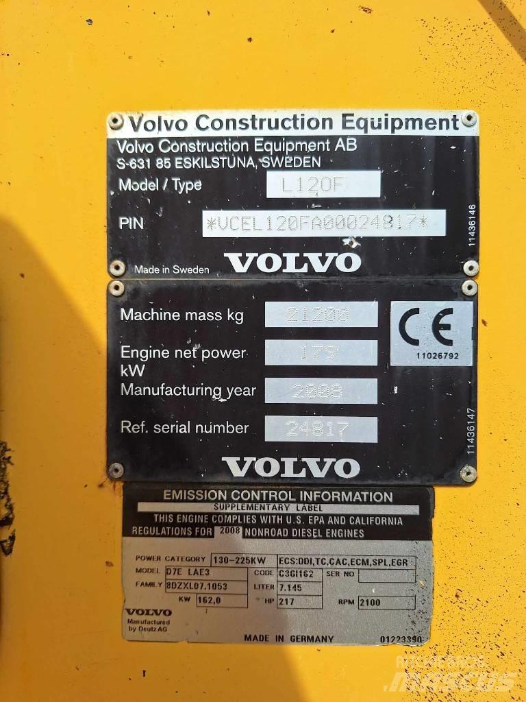 Volvo L 120 F Utovarivači na kotačima