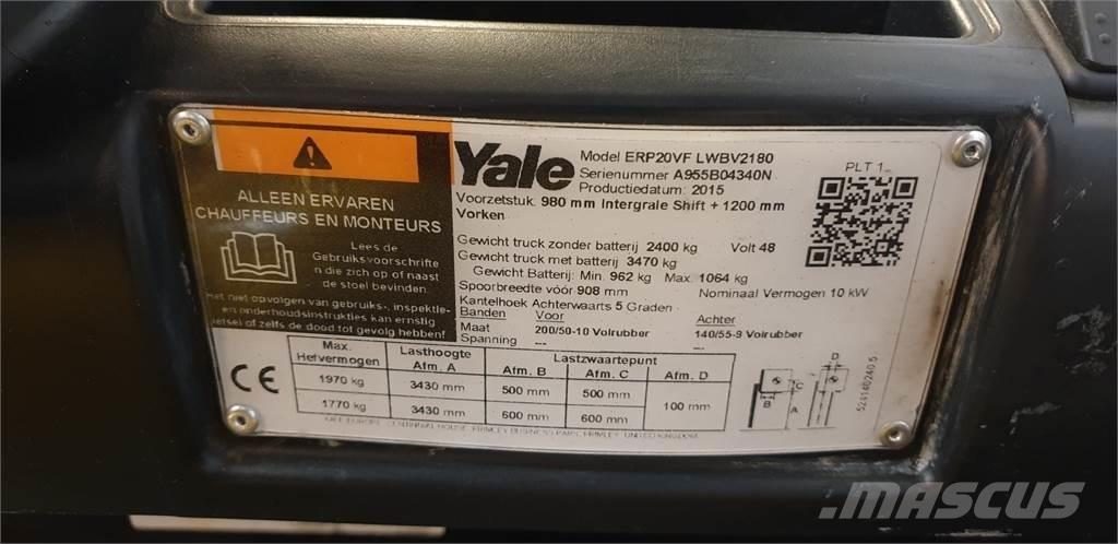 Yale ERP20VF 2014 Električni viličari