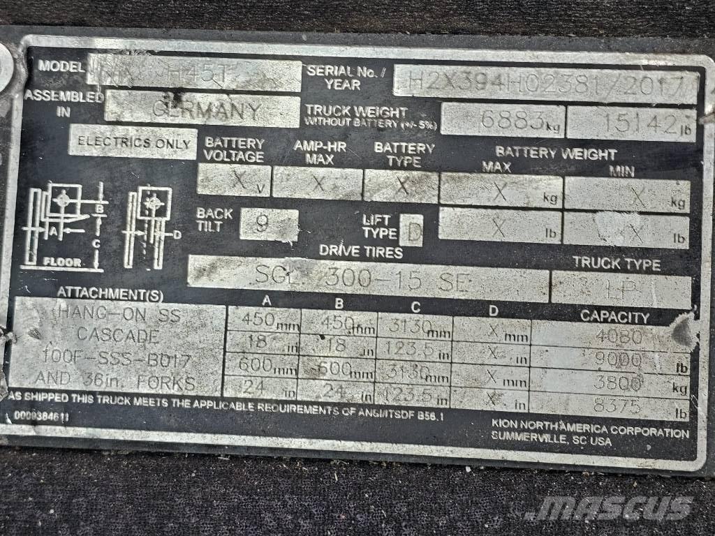 Linde H45T Plinski viličari
