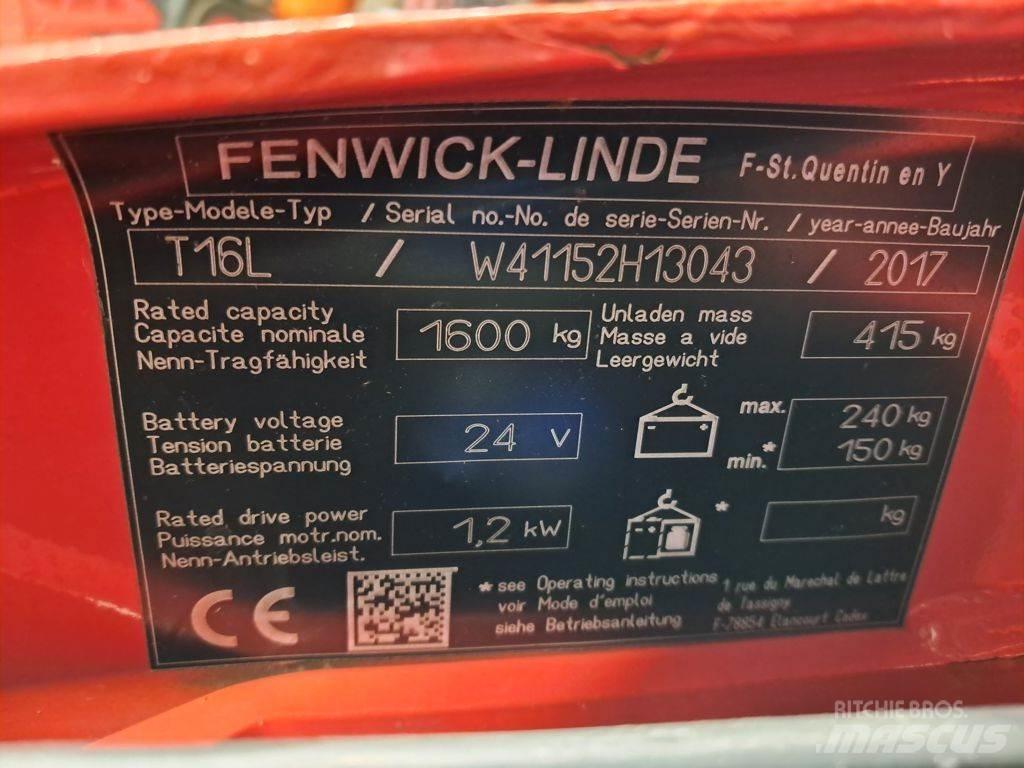 Linde T16L Nisko podizni električni viličar