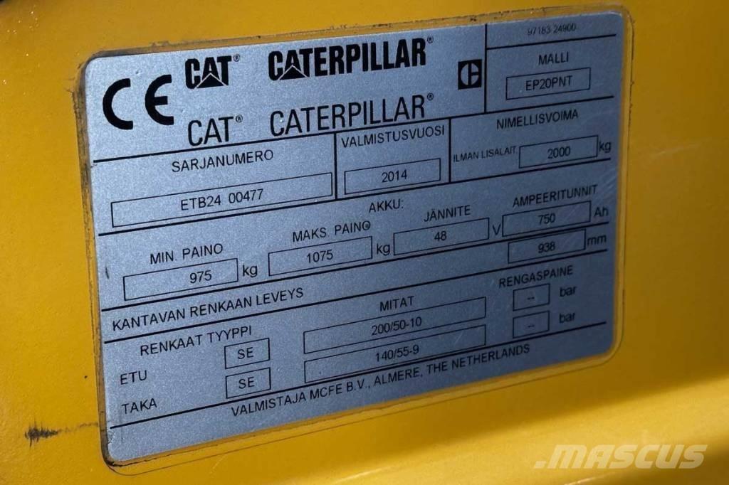 CAT EP 20 Električni viličari