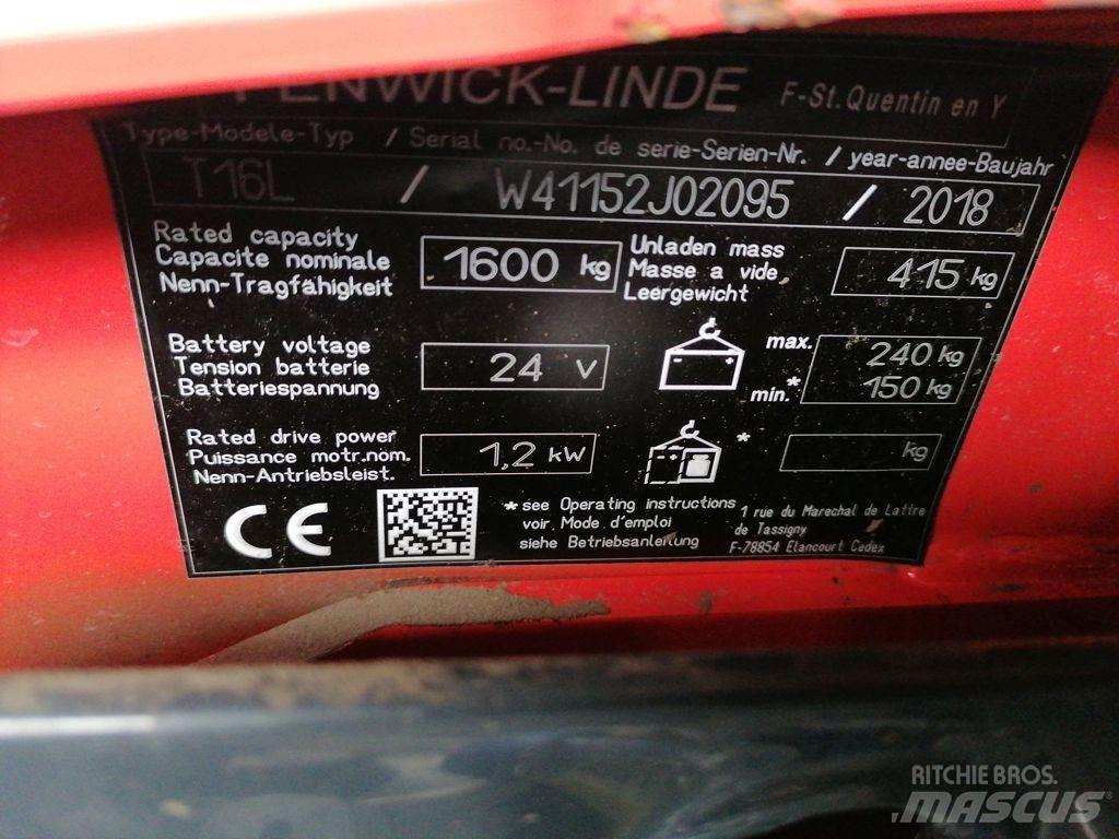 Linde T16L Nisko podizni električni viličar