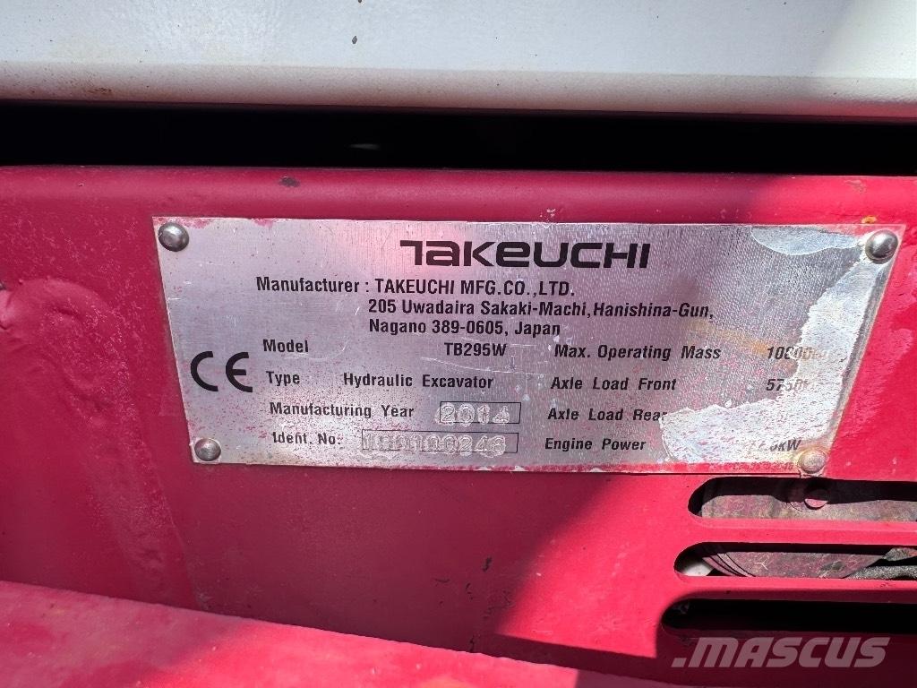 Takeuchi TB 295 W Bageri na kotačima