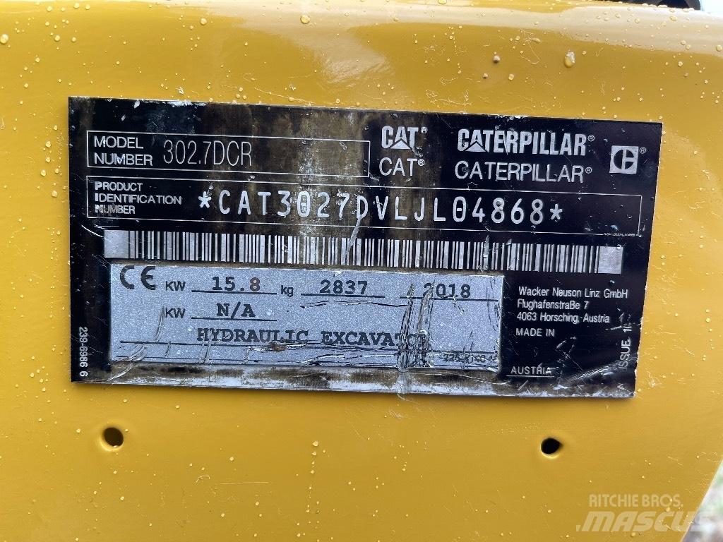 CAT 302.7D CR Mini bageri <7t