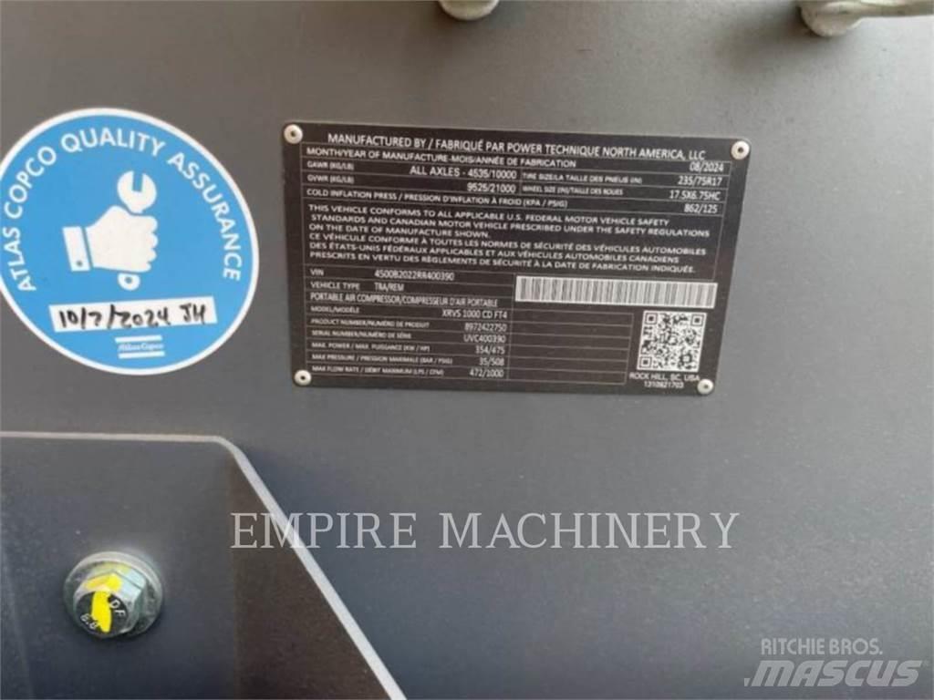 Atlas Copco XRVS1000CD Kompresori