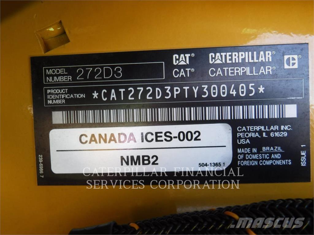 CAT 272D3HF Skid steer mini utovarivači