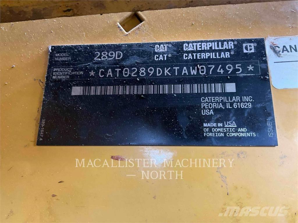 CAT 289D A2Q Skid steer mini utovarivači