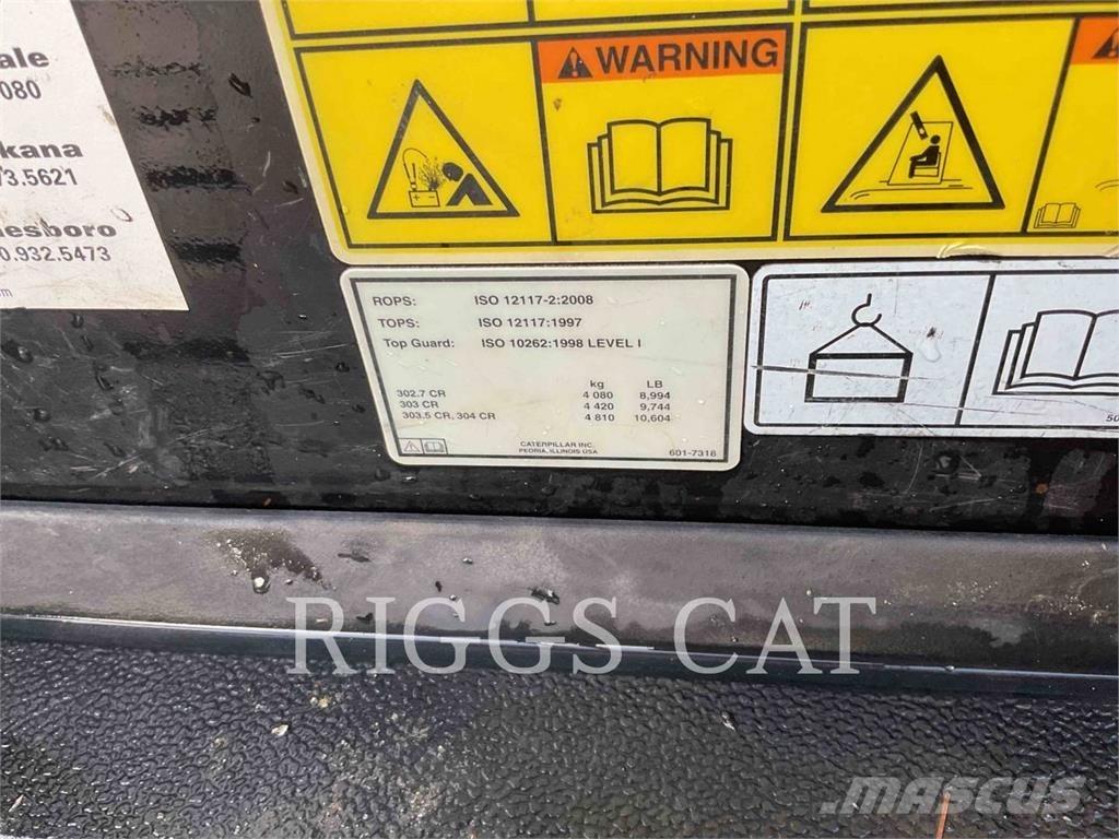 CAT 302.707CR Bageri gusjeničari