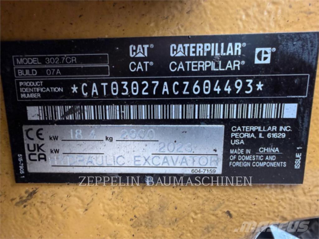 CAT 302.7CR-07 Bageri gusjeničari