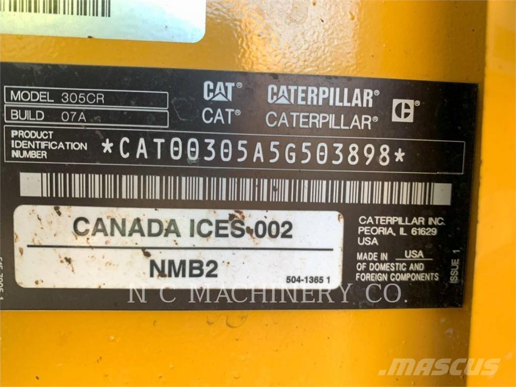 CAT 305 CRCB Bageri gusjeničari