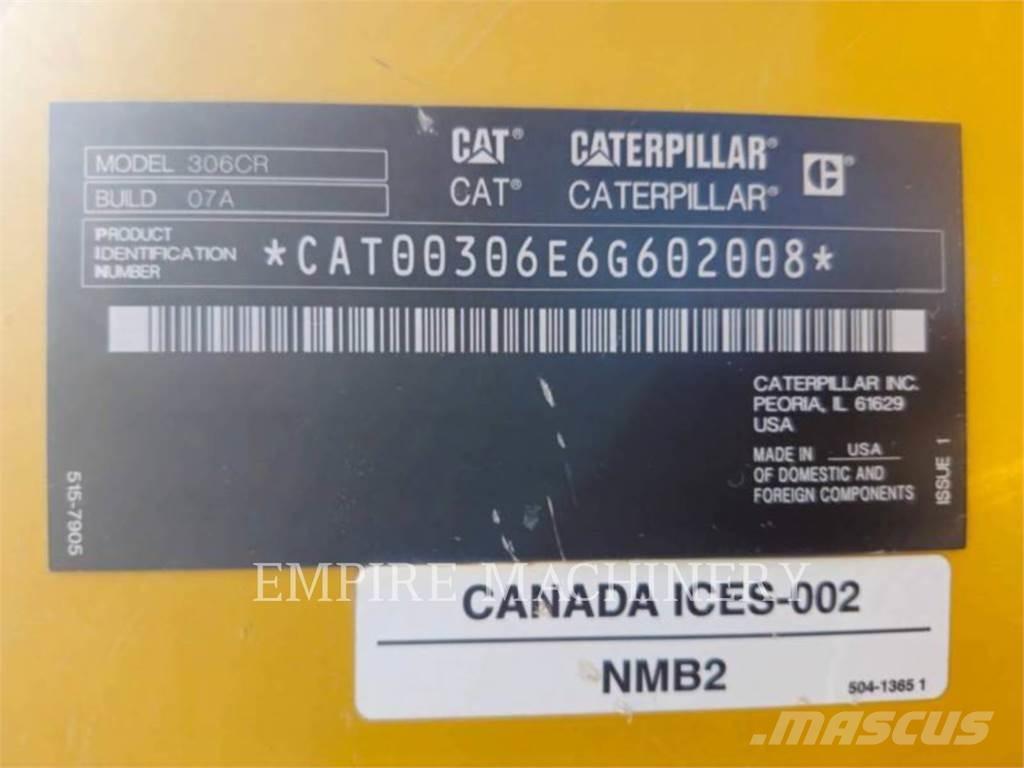 CAT 306 CR Bageri gusjeničari