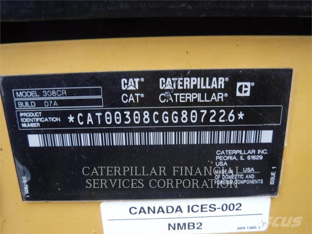 CAT 308-07CR Bageri gusjeničari