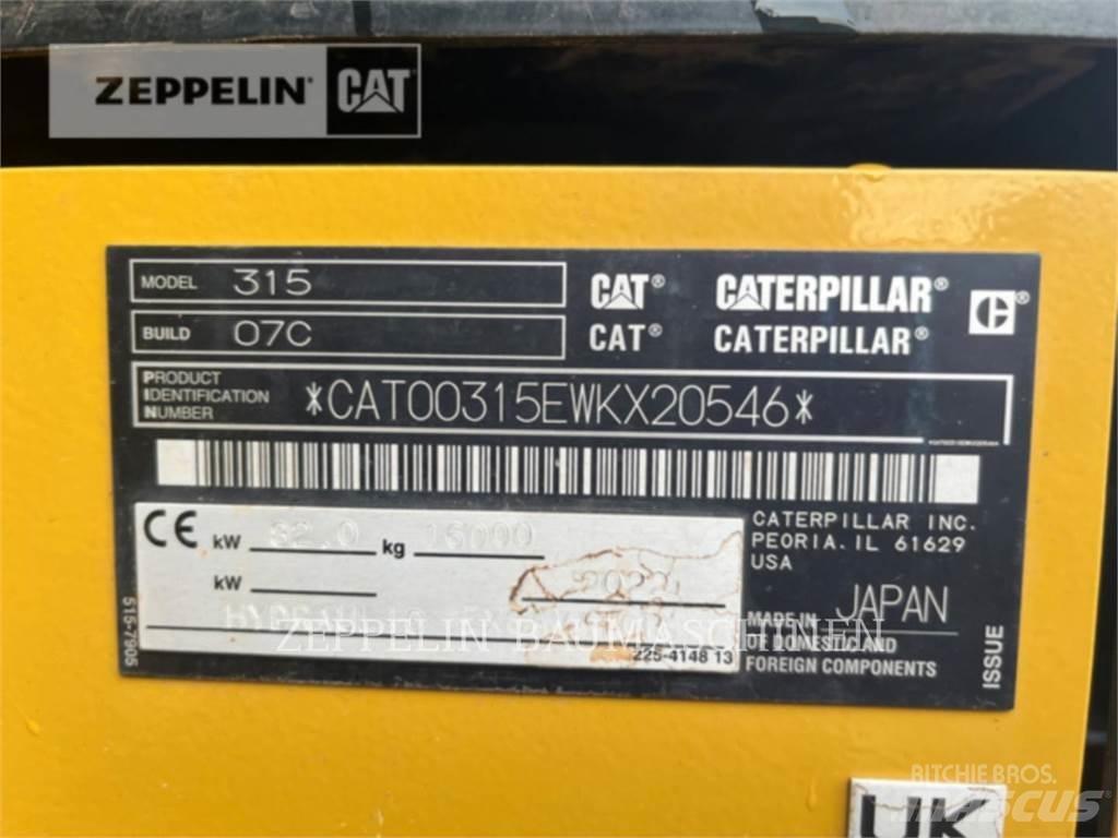 CAT 315-07B Bageri gusjeničari