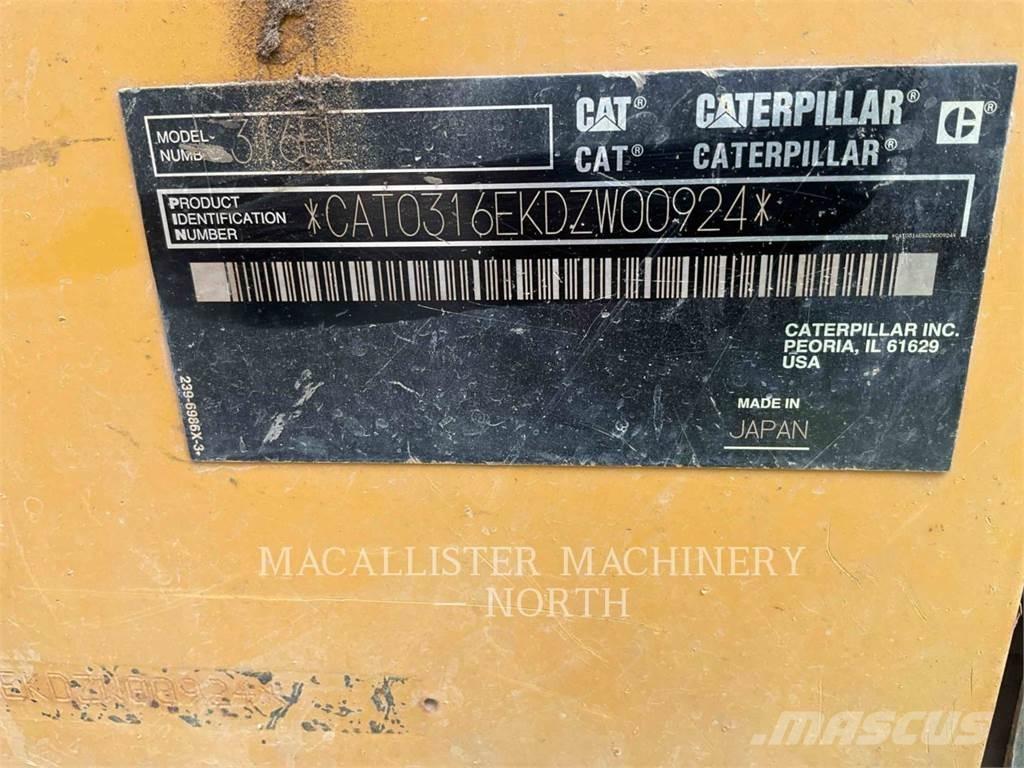 CAT 316EL Bageri gusjeničari