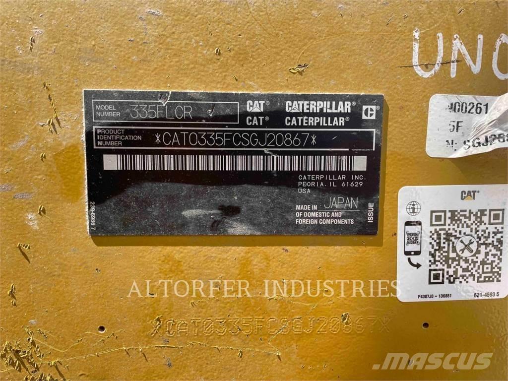 CAT 335F LCR Bageri gusjeničari