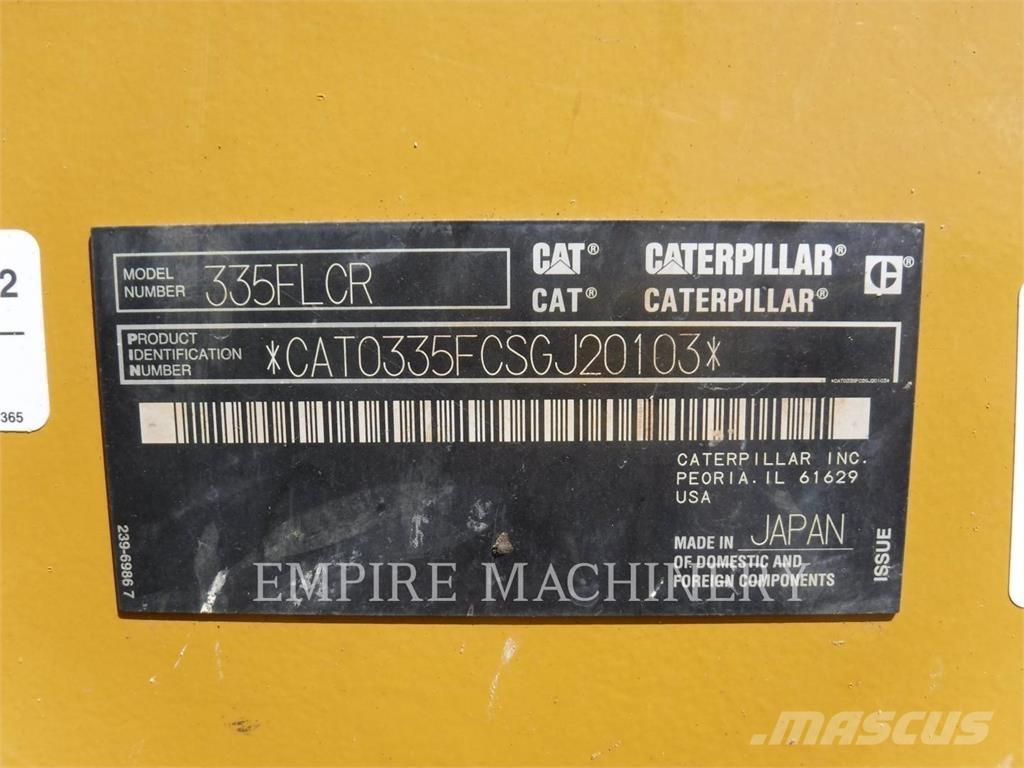 CAT 335FLCR Bageri gusjeničari