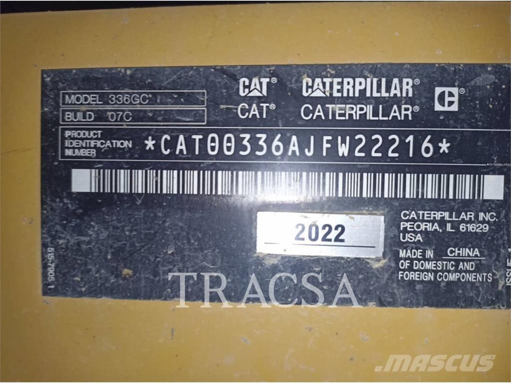 CAT 336-07GC Bageri gusjeničari