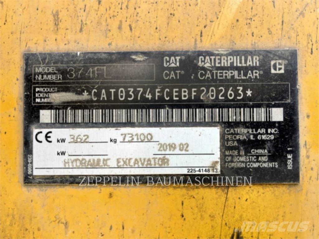 CAT 374FL Bageri gusjeničari