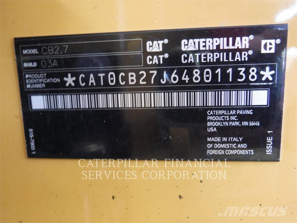 CAT CB2.703 Valjci sa dvojnim bubnjem