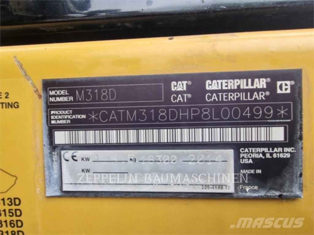 CAT M318D Bageri na kotačima