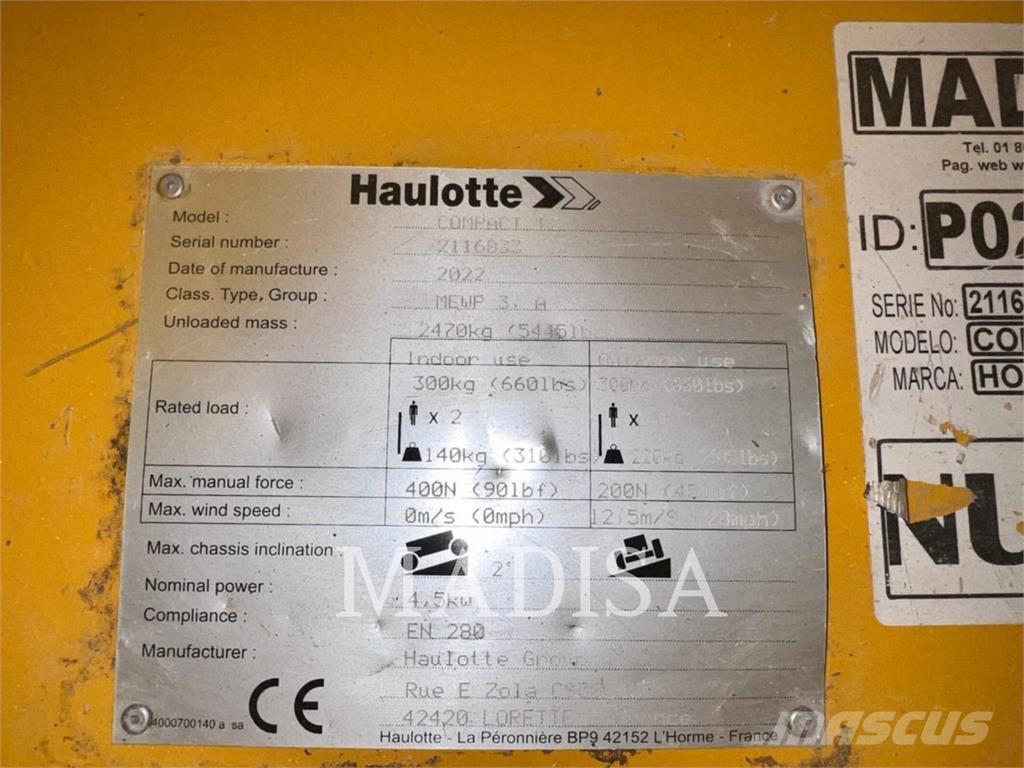 Haulotte COMPACT12 Škaraste platforme