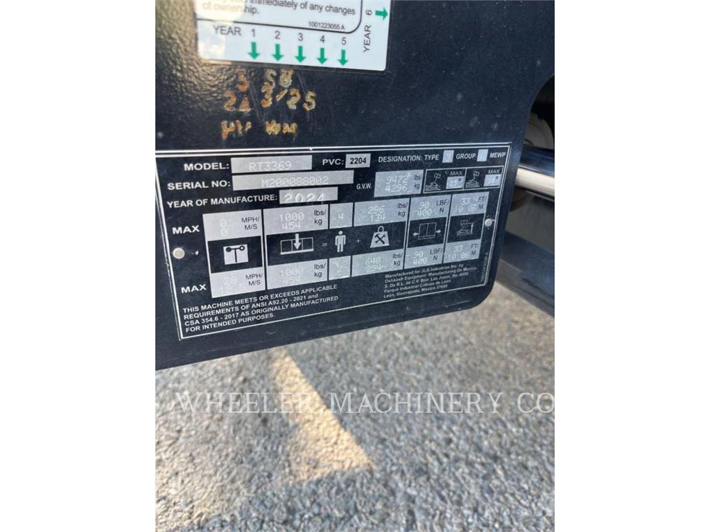 JLG RT3369 Škaraste platforme