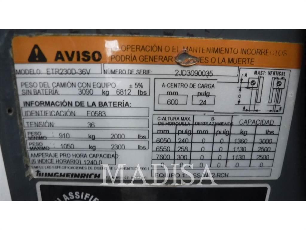 Jungheinrich ETR230D Električni viličari