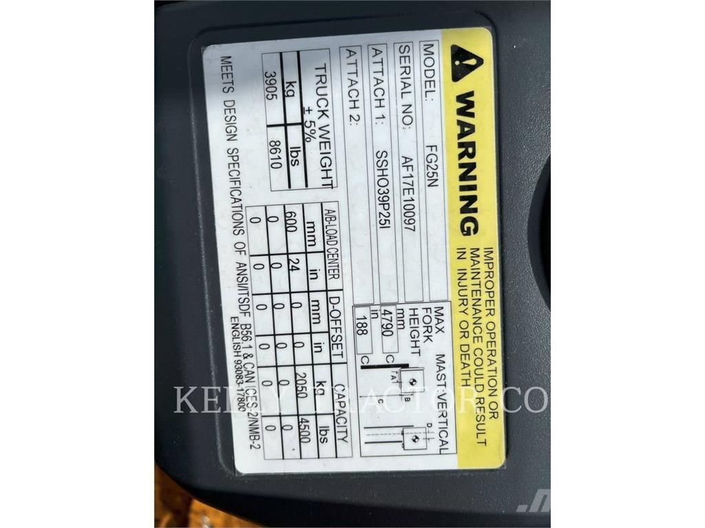 Mitsubishi MITFG25N Plinski viličari
