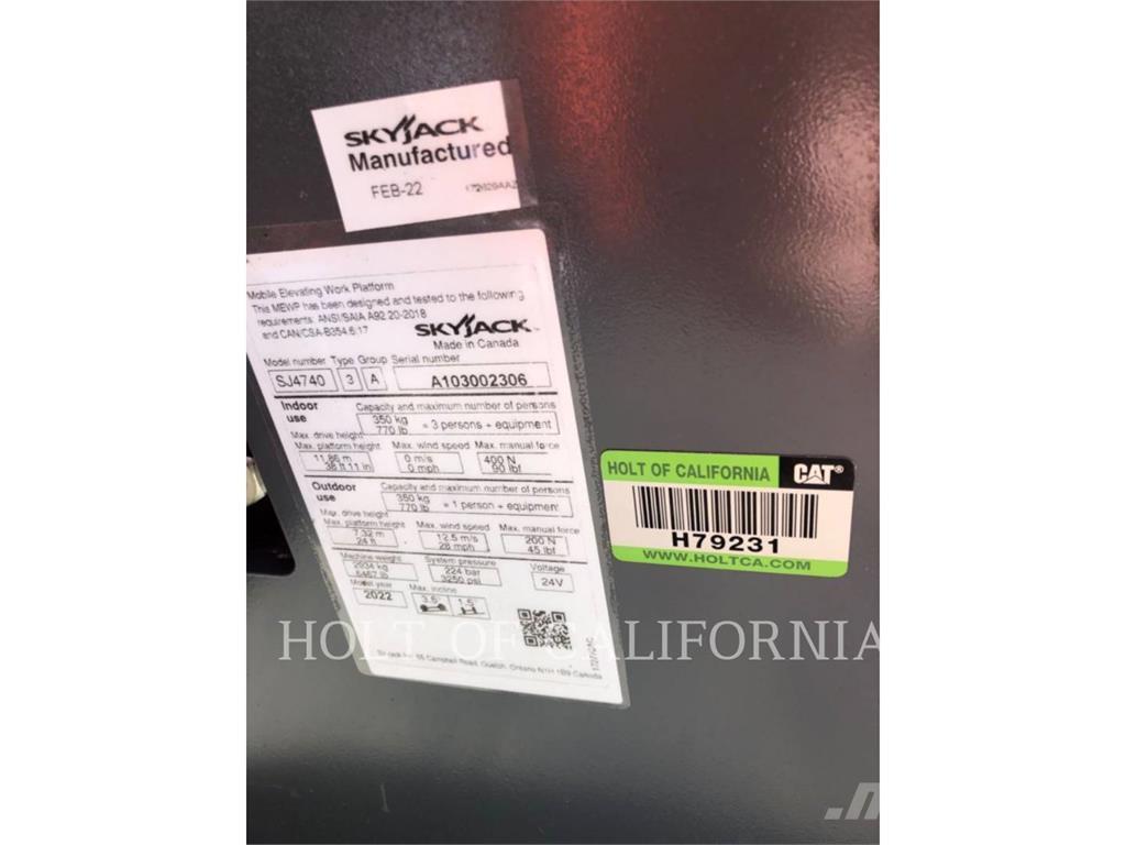 Skyjack SCISSOR40E Škaraste platforme