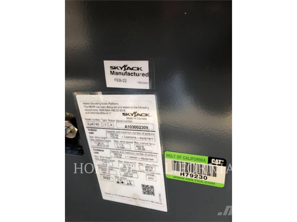 Skyjack SCISSOR40E Škaraste platforme