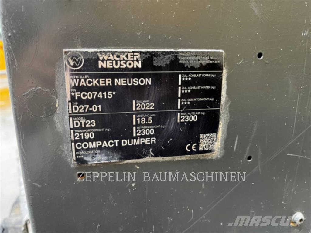 Wacker DT23 Zglobni demperi