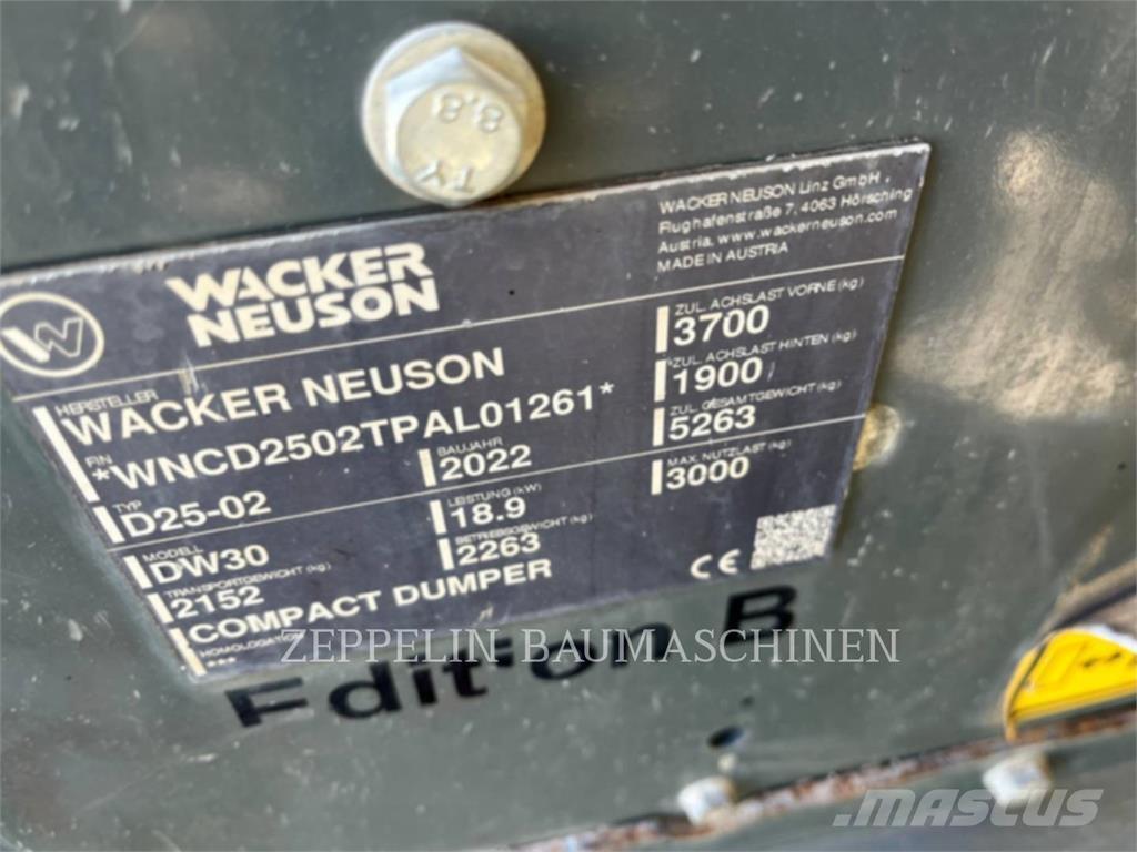 Wacker DW30 Zglobni demperi