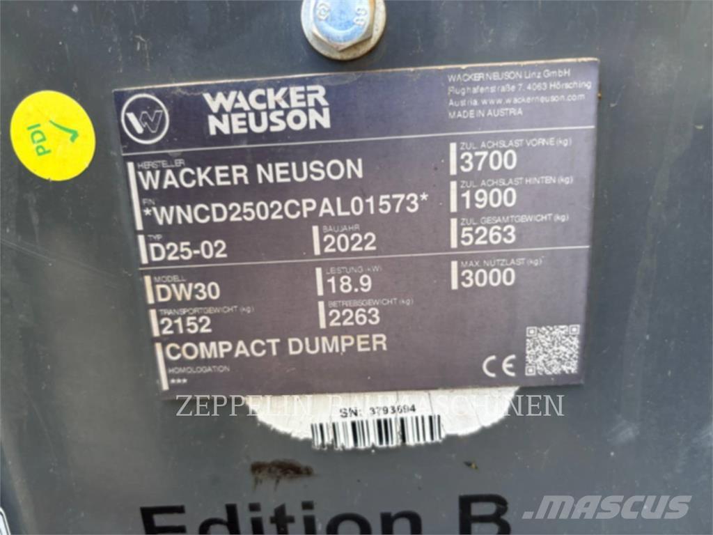 Wacker DW30 Zglobni demperi