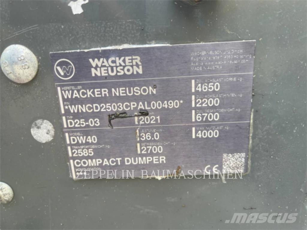 Wacker DW40 Zglobni demperi