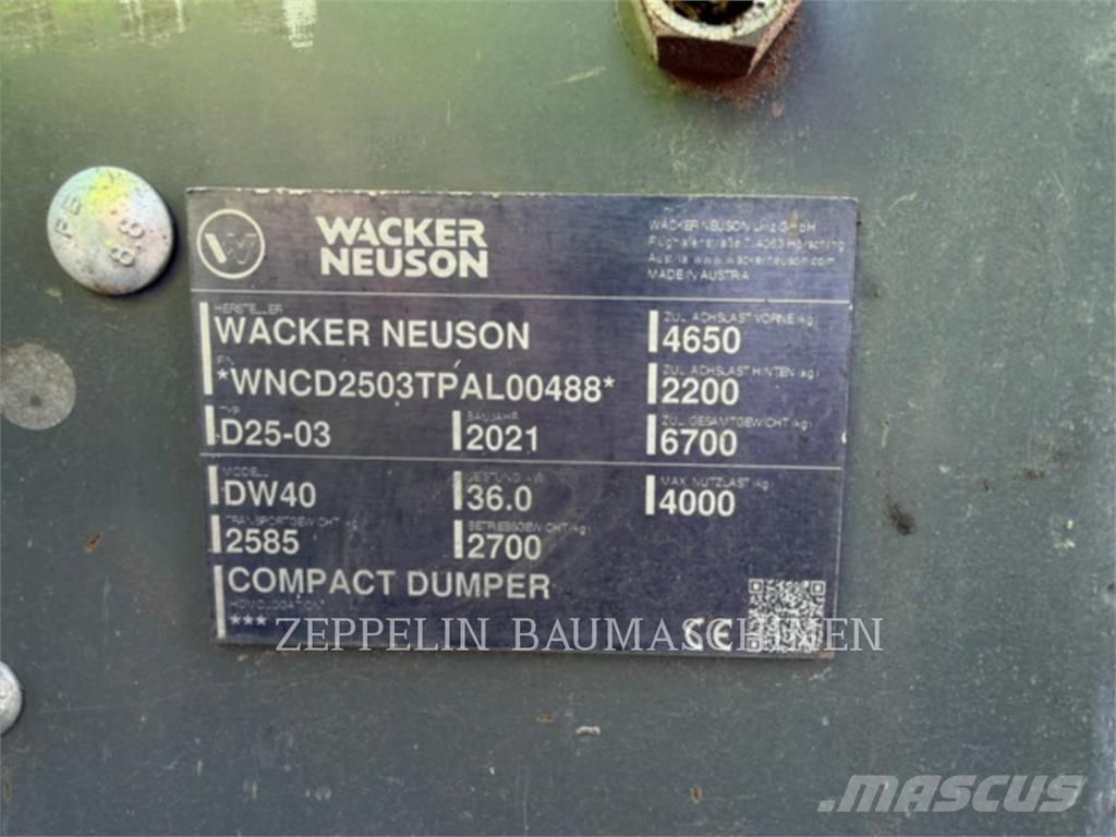 Wacker DW40 Zglobni demperi