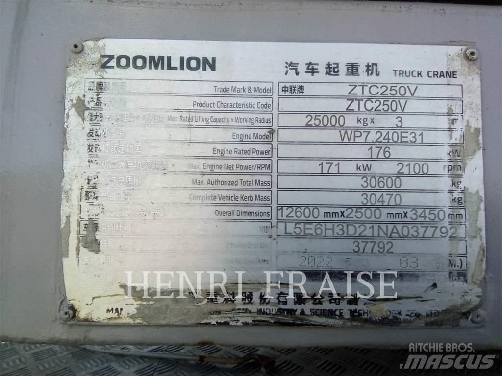 Zoomlion ZTC250V31 Rabljene dizalice za težak teren