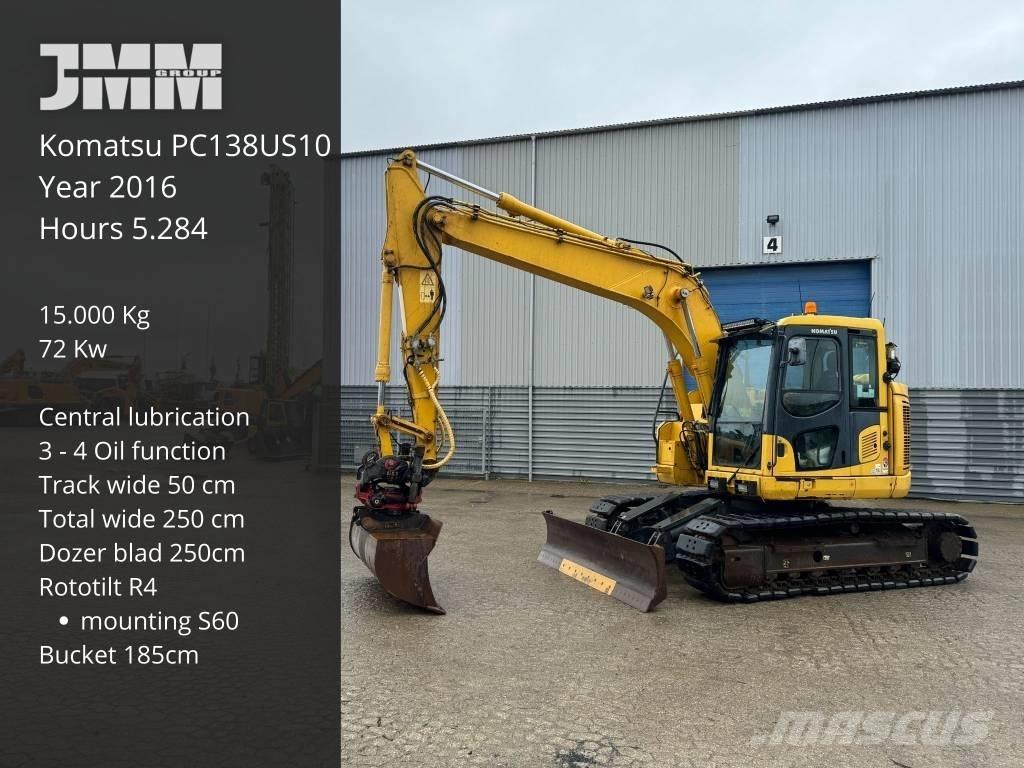 Komatsu PC 138 US-10 Bageri gusjeničari